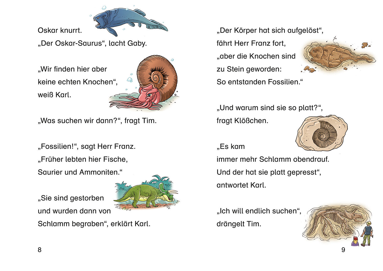 kosmos-tkkg-junior-verschwundene-dinos-buch-1-klasse image 4