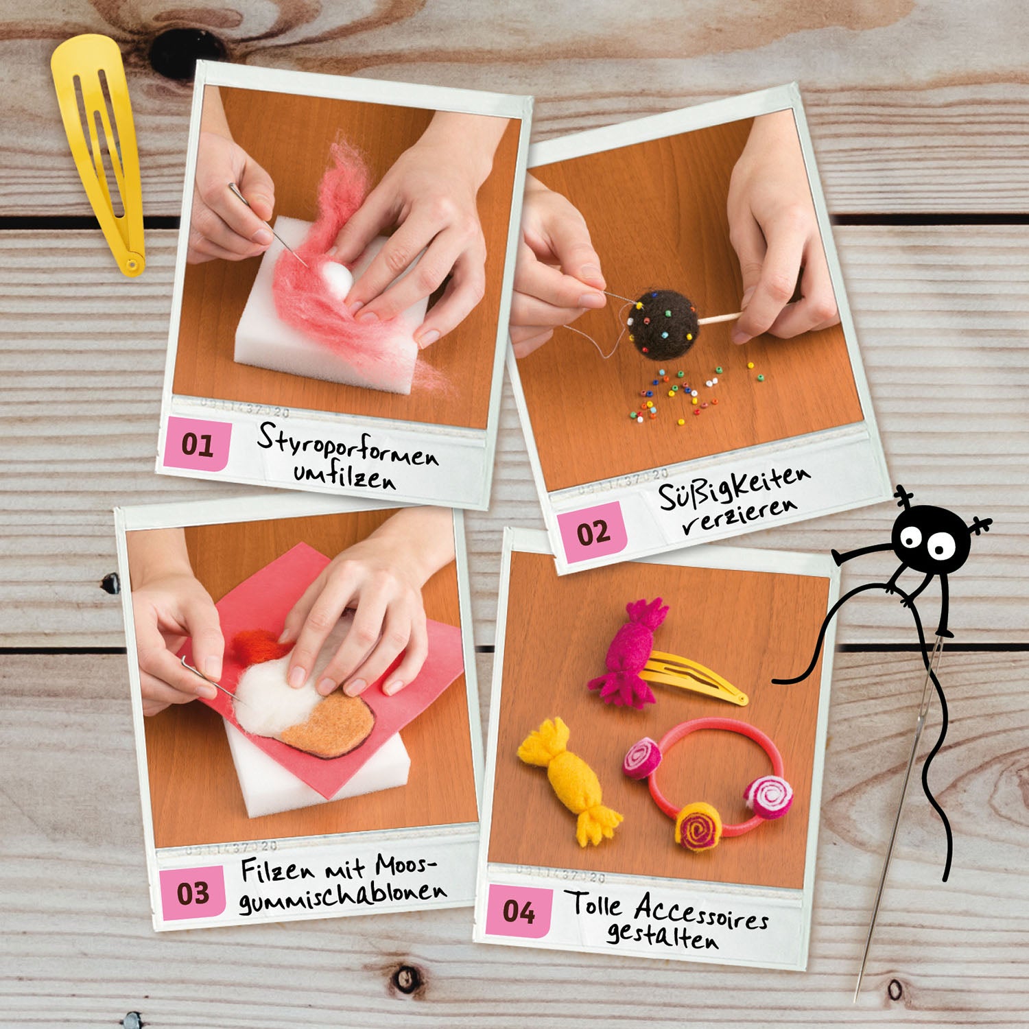 kosmos-filzwerkstatt-kreativ-set-filzwolle-lollies image 3