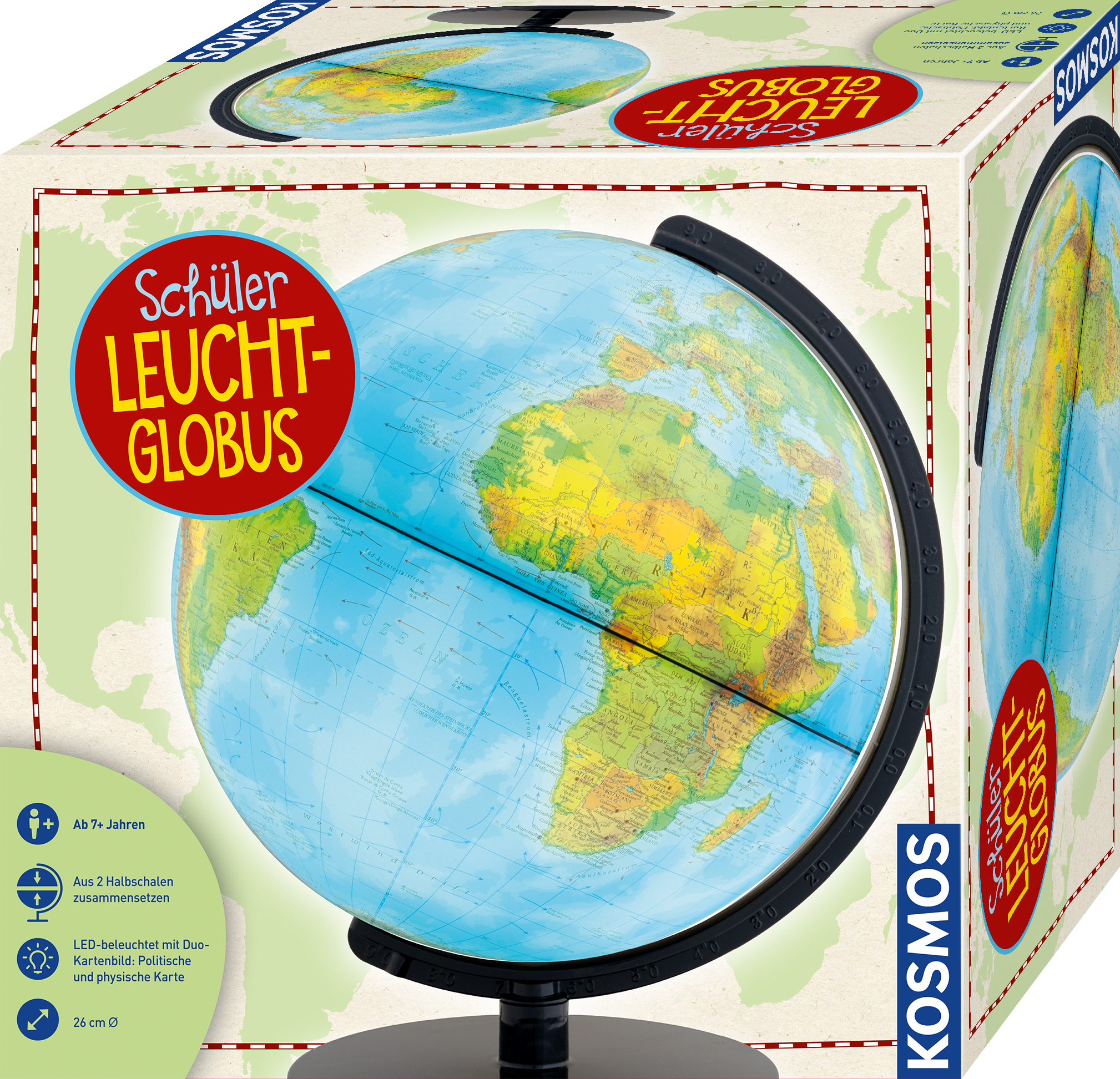 kosmos-sch-ler-leucht-globus-26-cm-selbstmontage-beleuchtet image 1