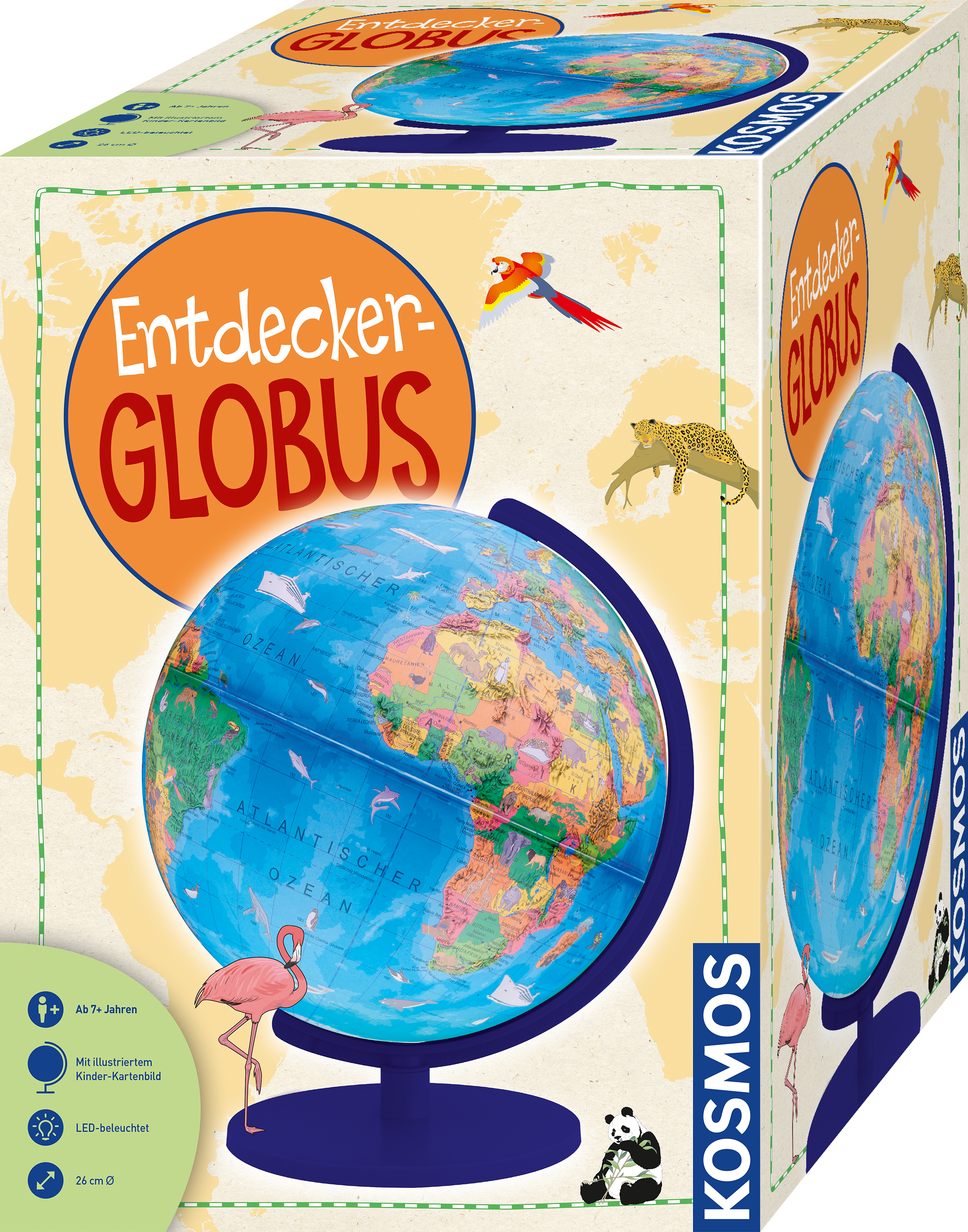 kosmos-entdecker-globus-beleuchtet-26-cm-kinder-weltkugel image 1