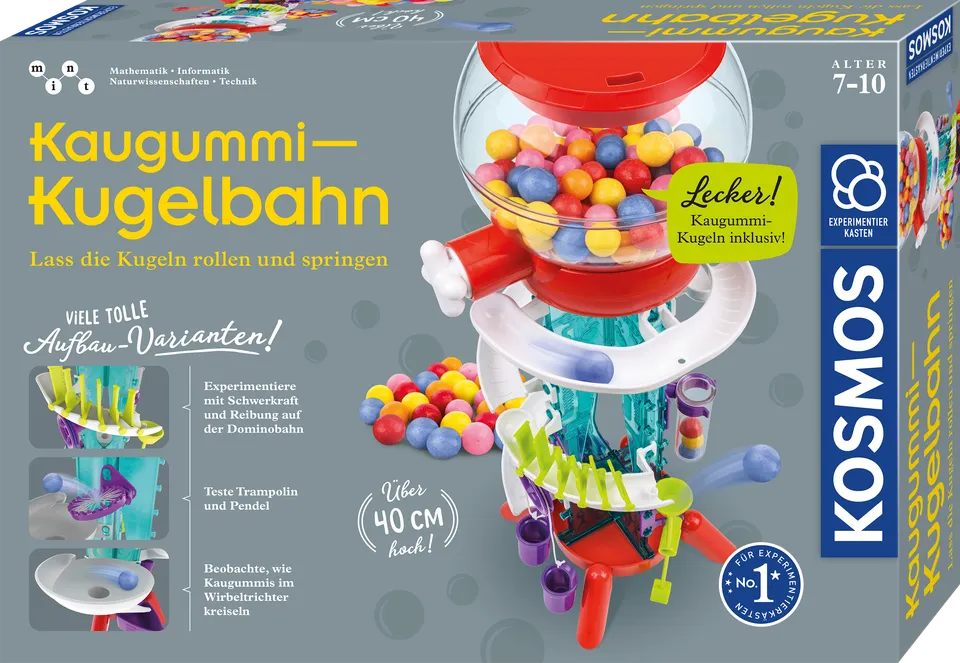 kosmos-kaugummi-kugelbahn-experimentierkasten-mit-kaugummis-140-g image 1