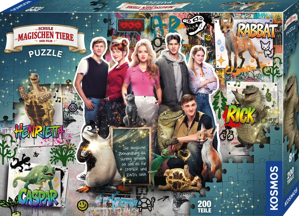 adventure-games-spiele-schule-magischen-tiere-puzzle-200-teile image 1