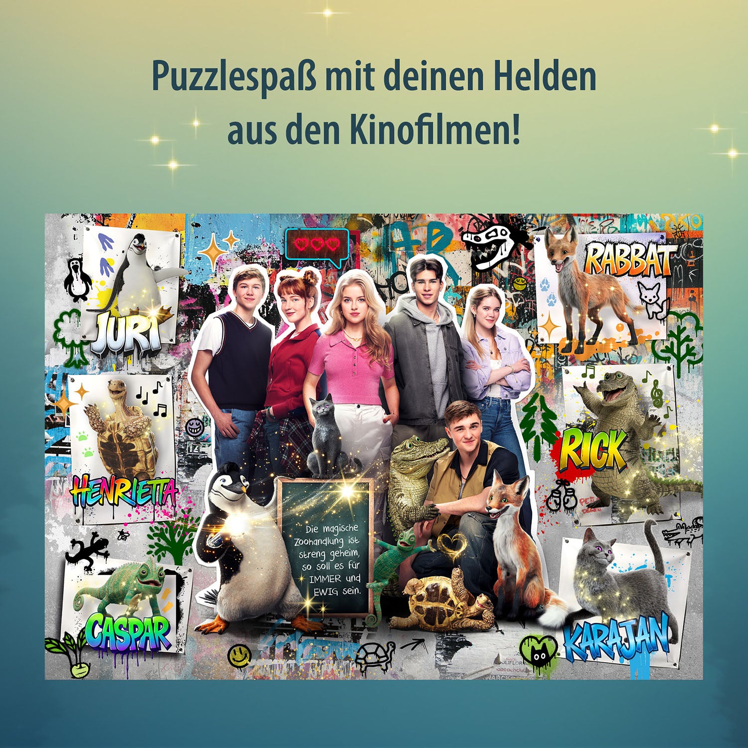 adventure-games-spiele-schule-magischen-tiere-puzzle-200-teile image 3