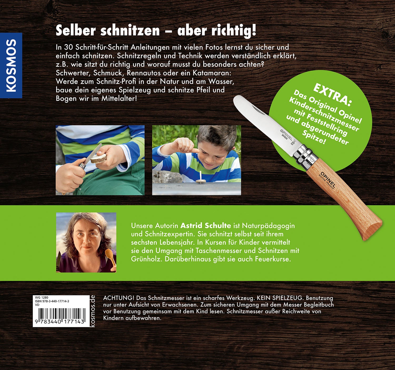 meine-schnitzwerkstatt-buch-mit-opinel-kinderschnitzmesser-set image 2