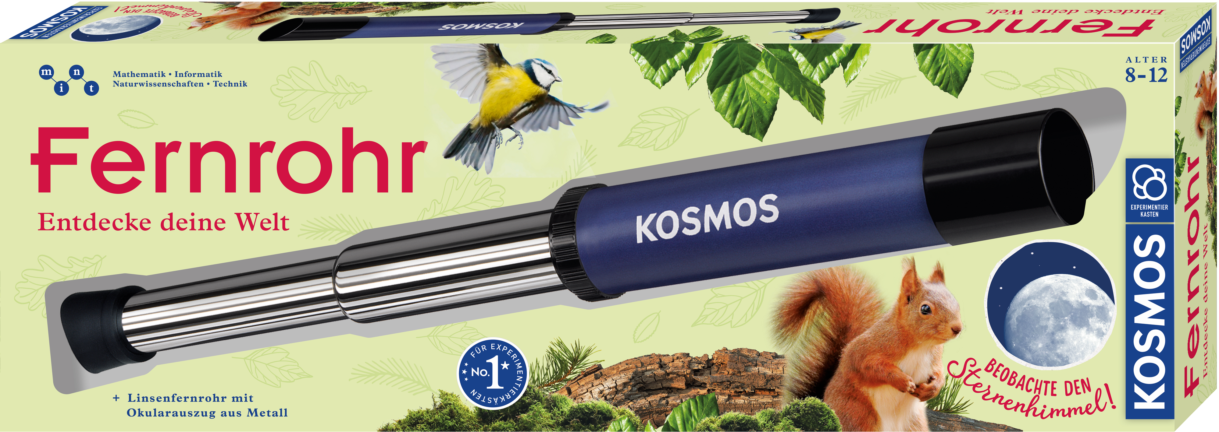 kosmos-fernrohr-12x-kinderteleskop-metalltubus-ab-8 image 1
