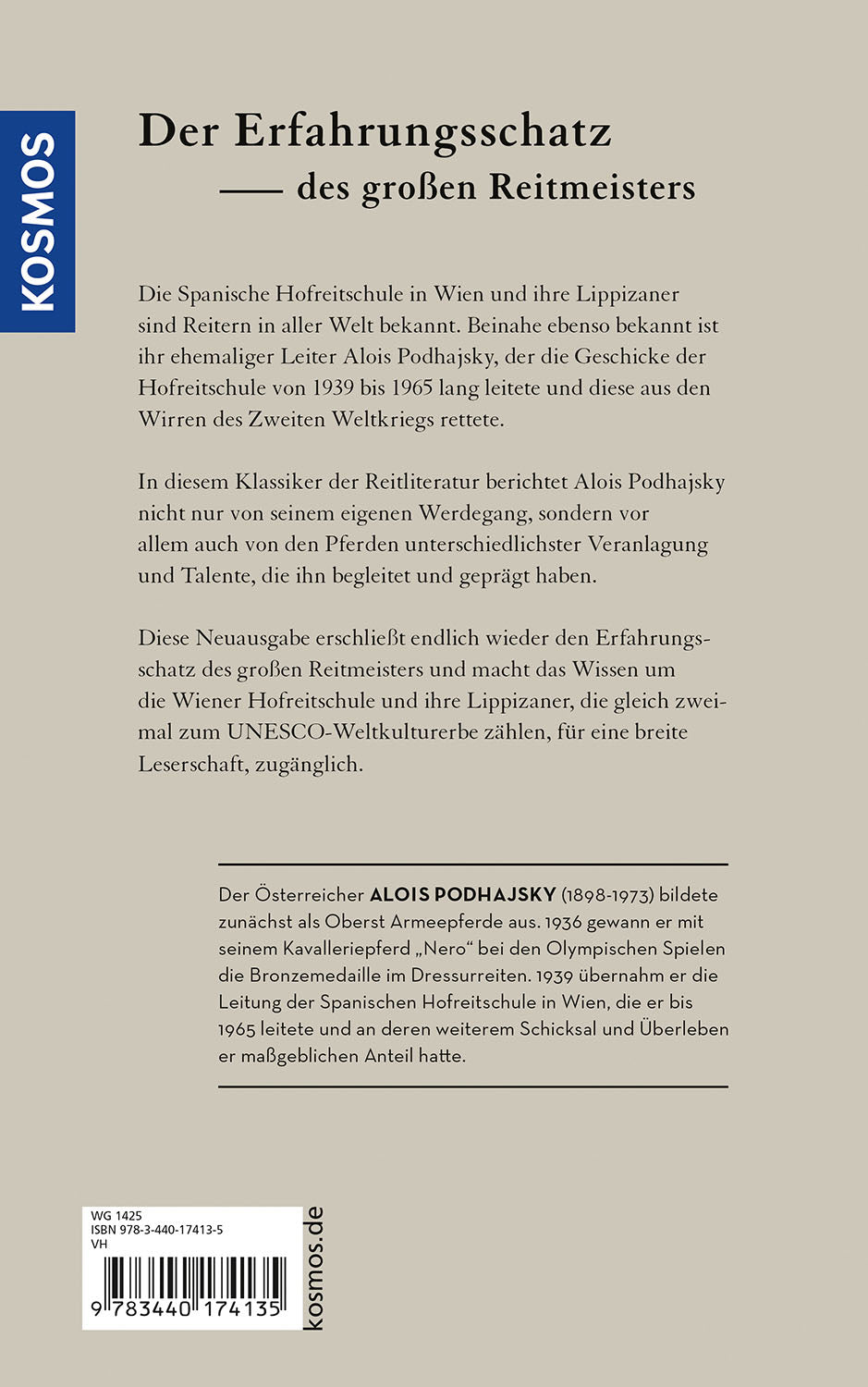 kosmos-meine-lehrmeister-die-pferde-reitbuch-podhajsky image 2