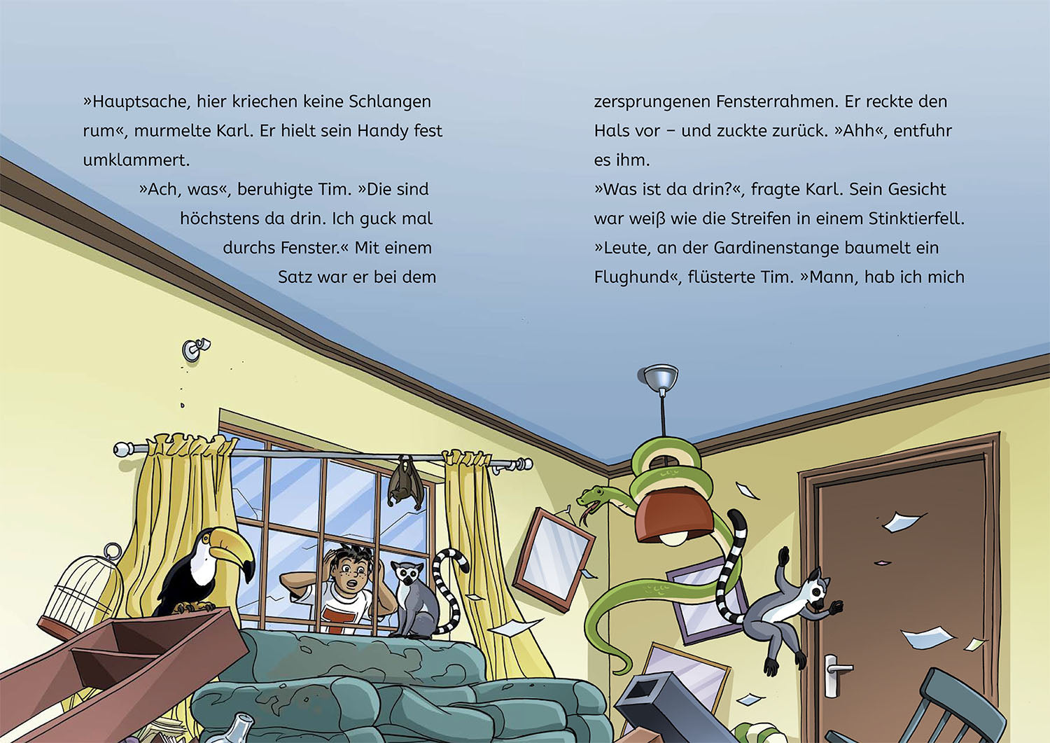 tkkg-junior-4-wildes-tierchaos-kinderbuch-mit-illustrationen image 5