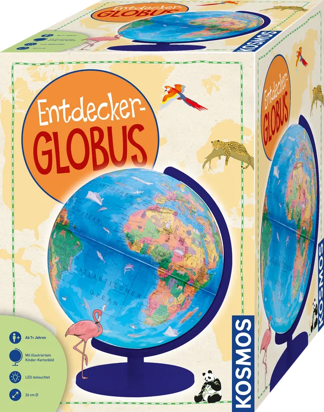 kosmos-entdecker-globus-beleuchtet-26-cm-kinder-weltkugel image 1