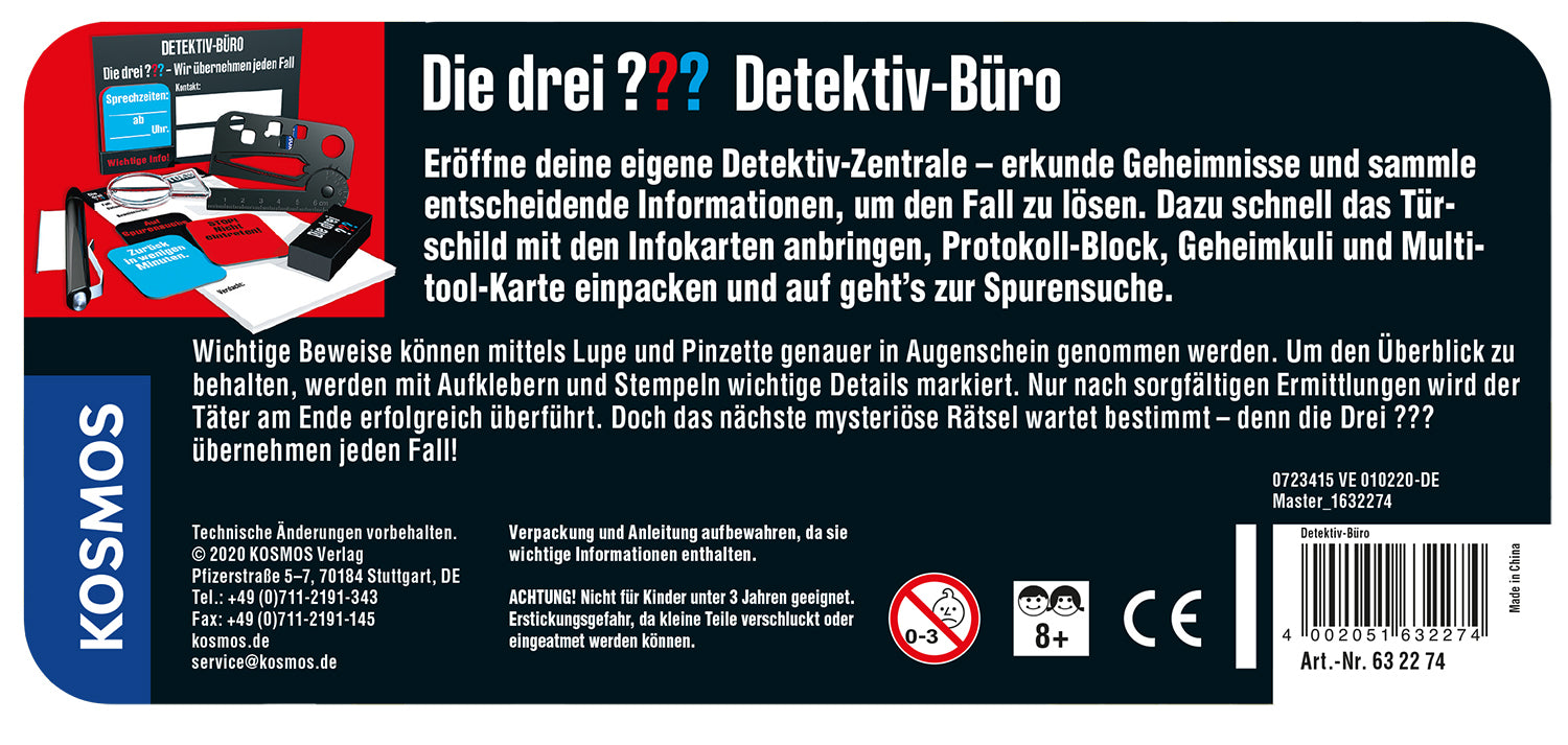 kosmos-die-drei-detektiv-b-ro-spielset-metallbox-ab-8-jahren image 2