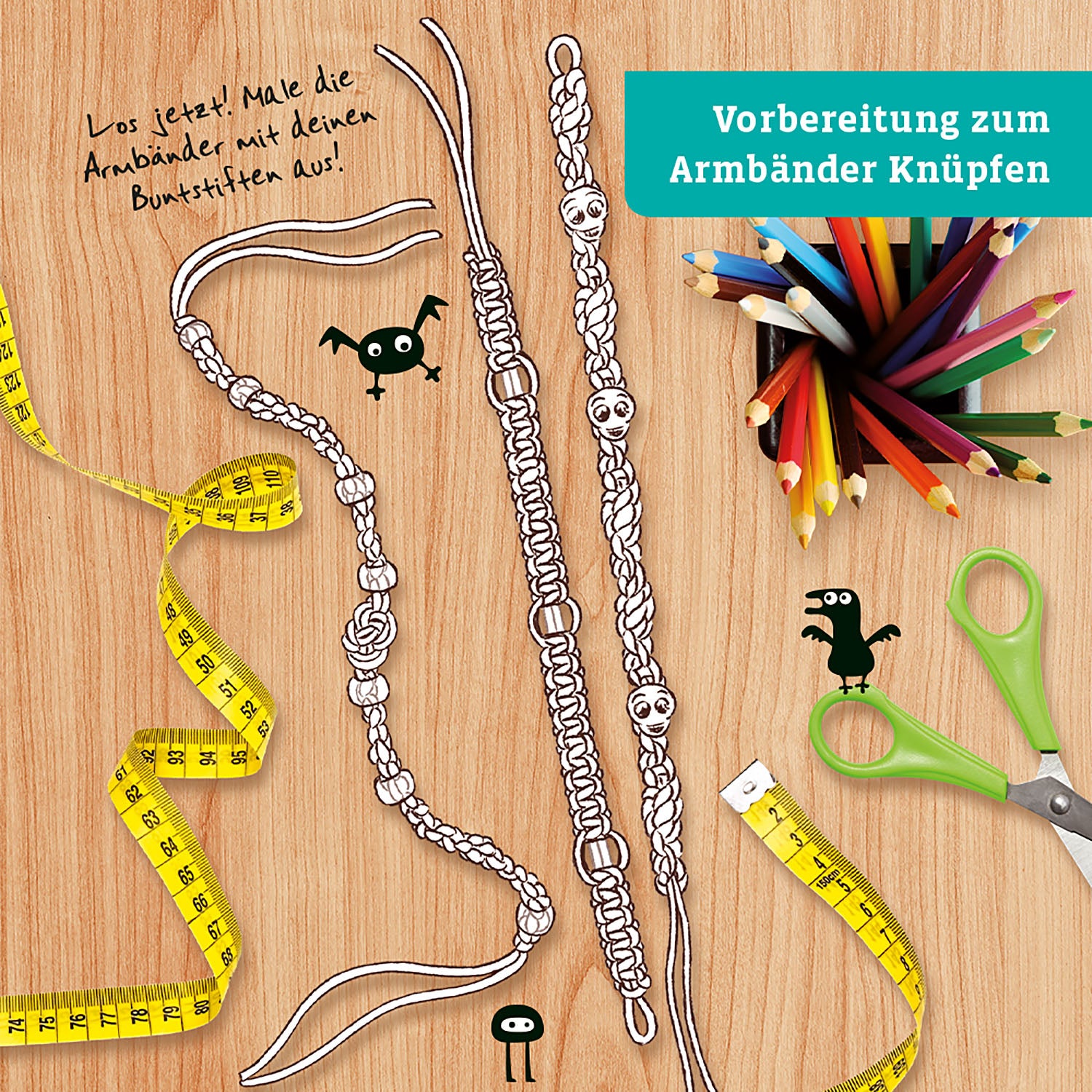 kosmos-experimentierk-sten-armb-nder-kn-pfen-bastelset-neon image 6