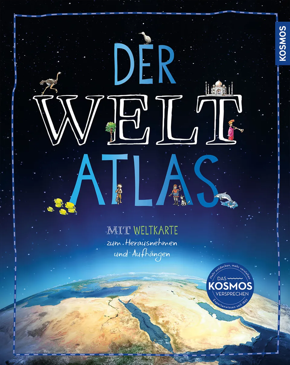kosmos-der-weltatlas-kinderatlas-buch-mit-karten-zum-aufh-ngen image 1