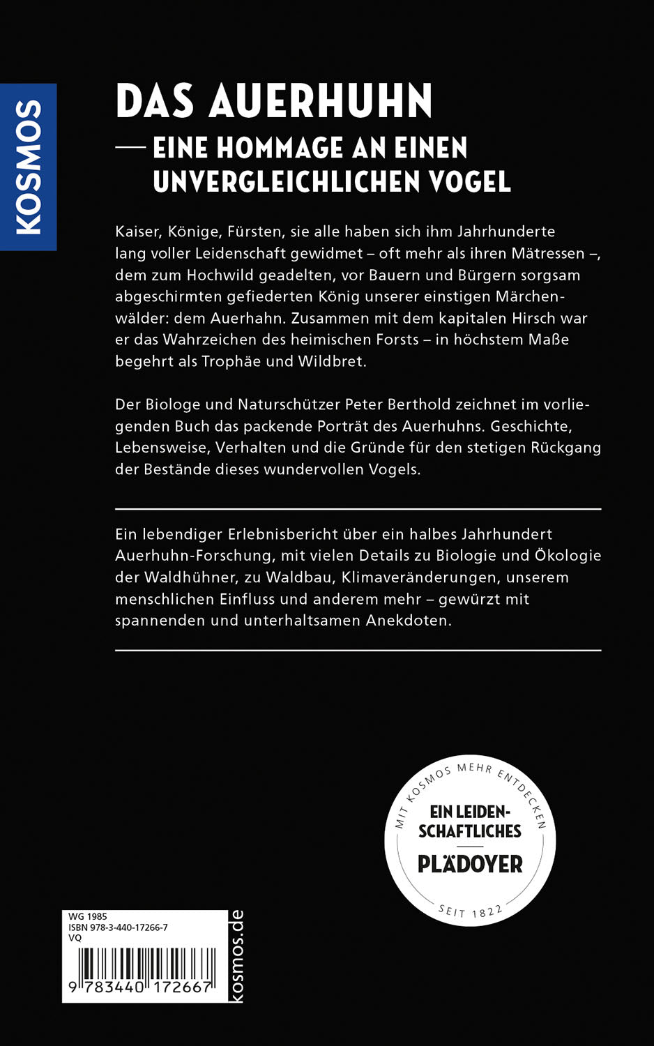 kosmos-auerhuhn-buch-peter-berthold-vogelkunde image 2