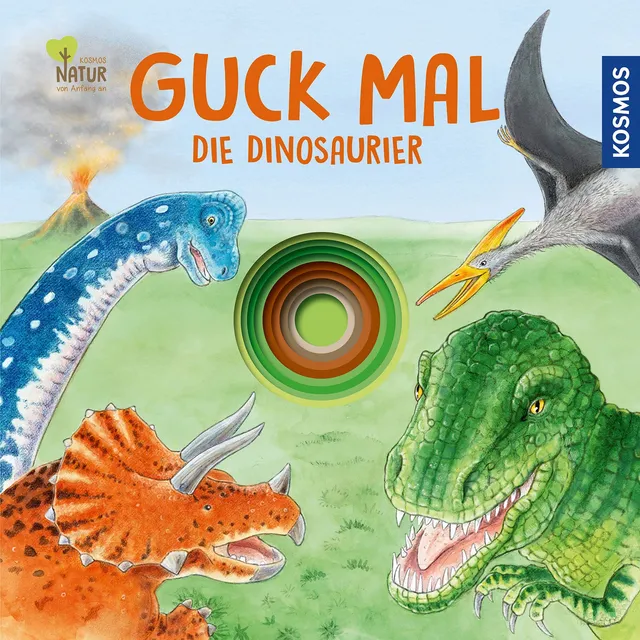 guck-mal-die-dinosaurier-pappbilderbuch-lochbuch image 1