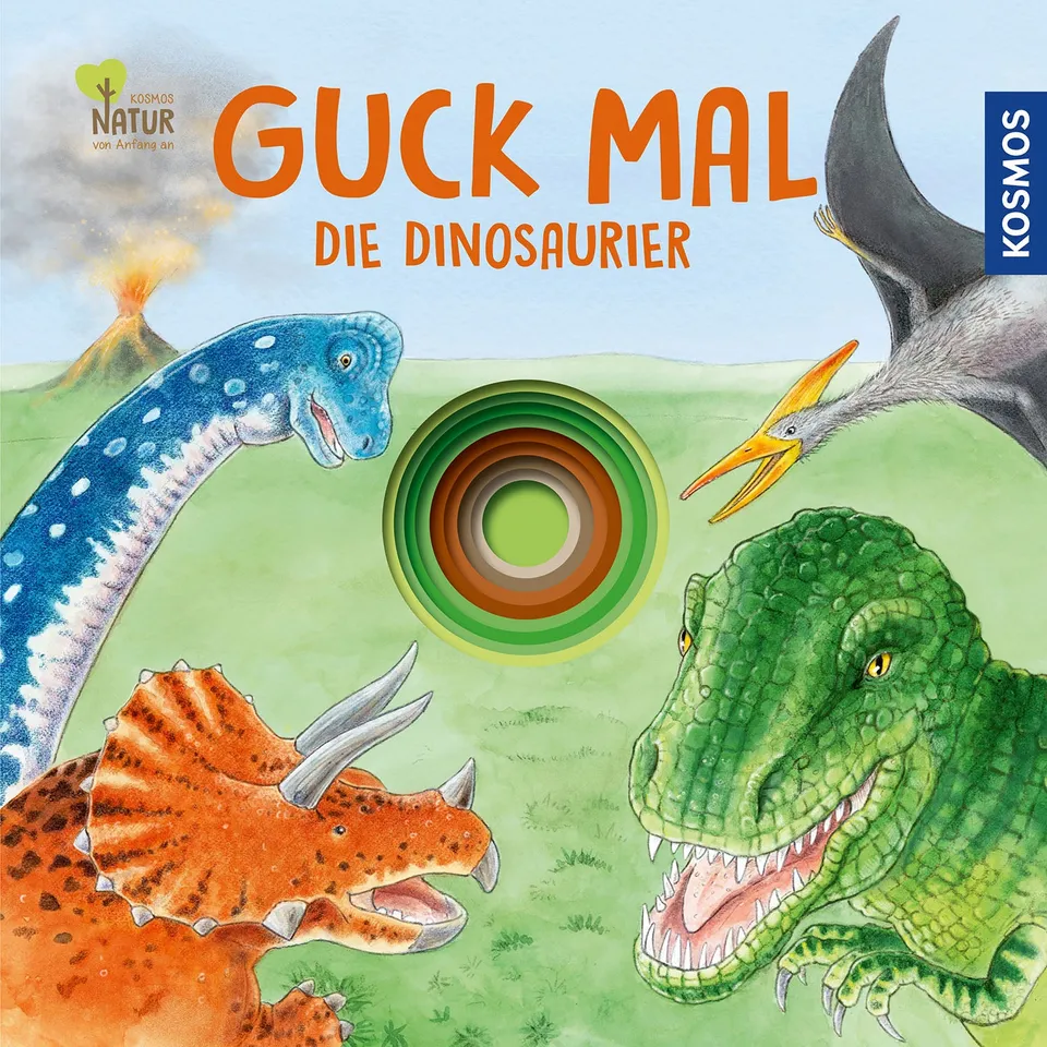 guck-mal-die-dinosaurier-pappbilderbuch-lochbuch image 1