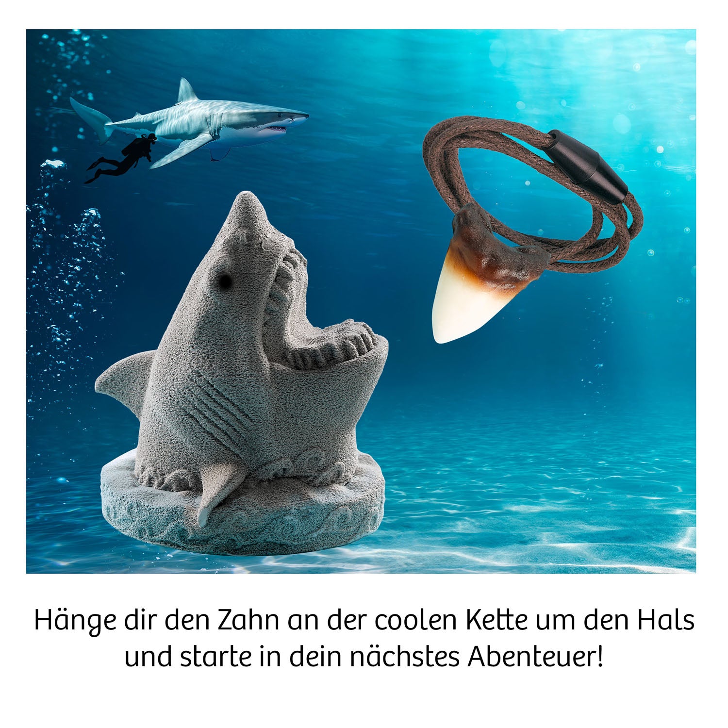 kosmos-ausgrabung-haizahn-experimentierkasten-kette-ab-7-jahren image 4