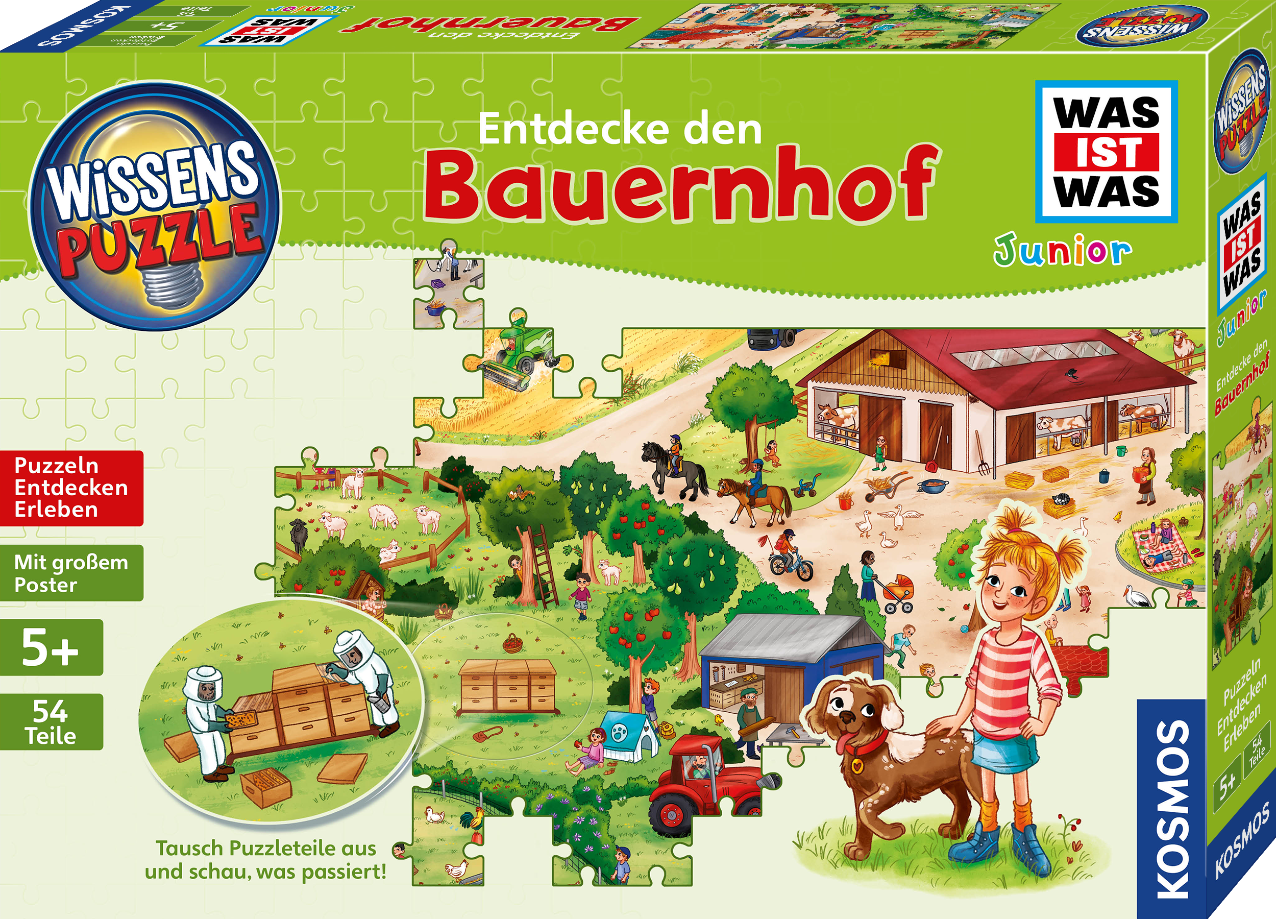kosmos-was-ist-was-junior-bauernhof-wissenspuzzle-54-teile-2 image 1