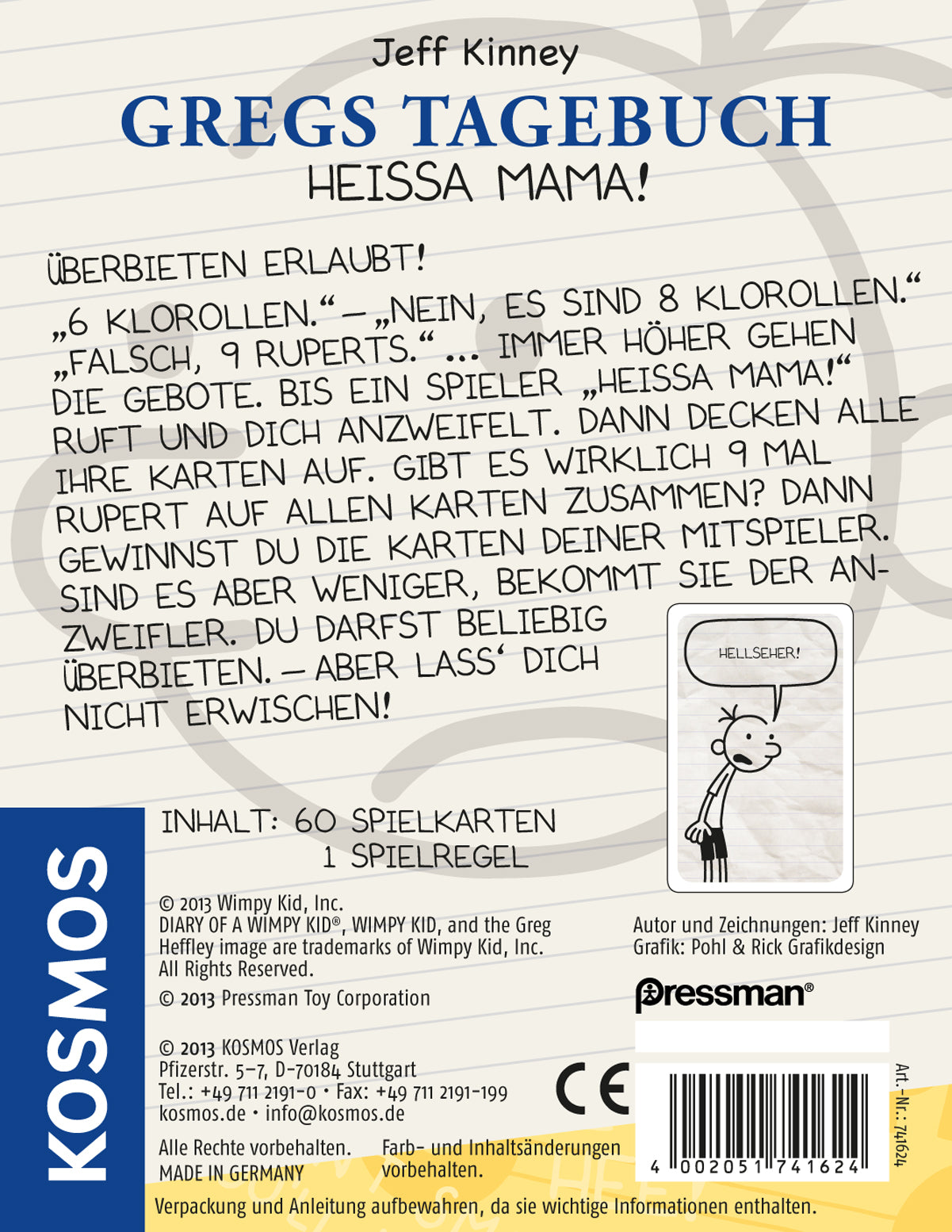 kosmos-gregs-tagebuch-heissa-mama-kartenspiel-bluffspiel image 2