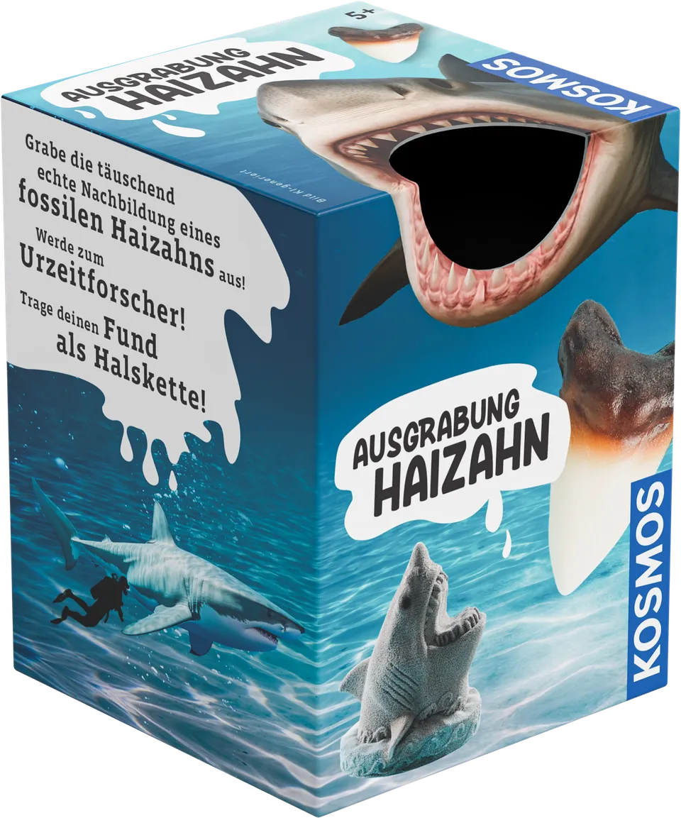 kosmos-ausgrabung-haizahn-experimentierkasten-kette-ab-7-jahren image 1