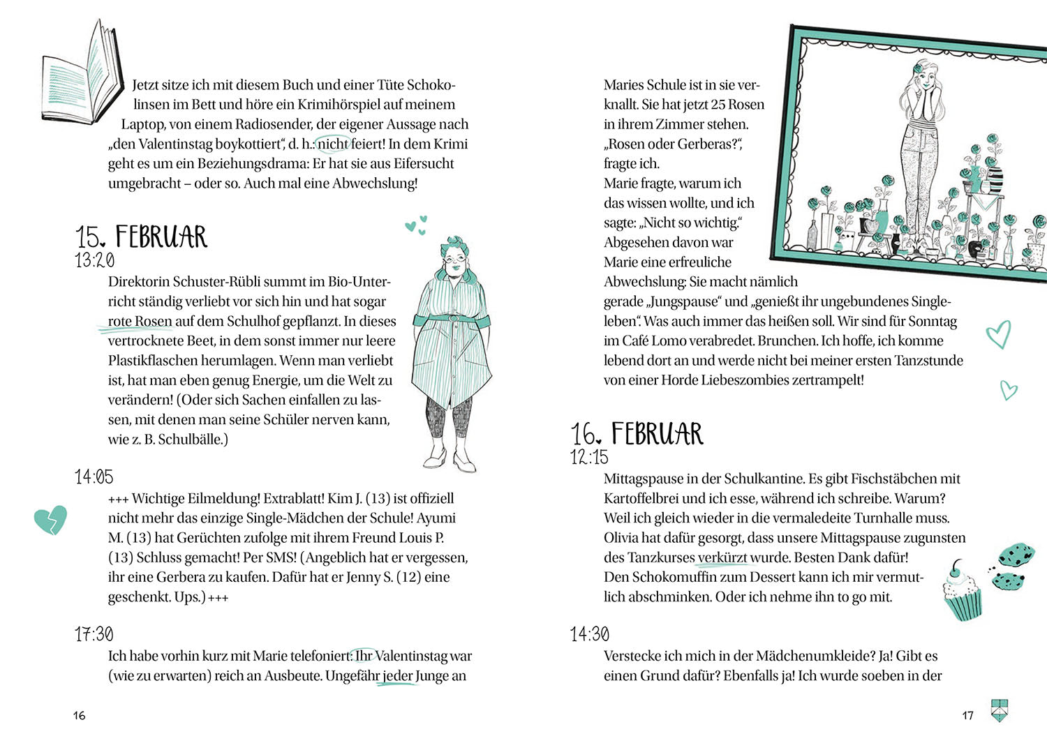 die-drei-kims-tagebuch-comic-roman-kinderbuch-valentinstag image 3
